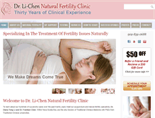 Tablet Screenshot of fertilityclinicns.ca